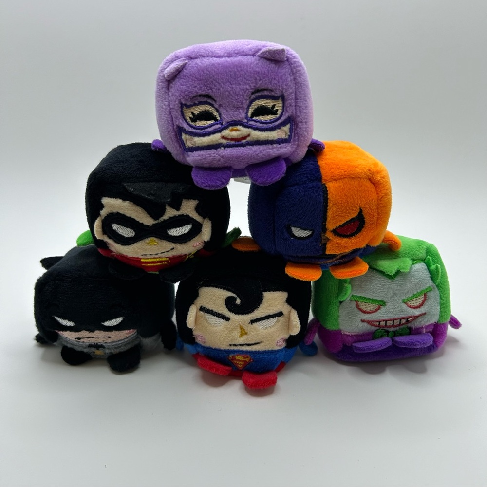 Kawaii cubes plush, lot of 6 DC characters